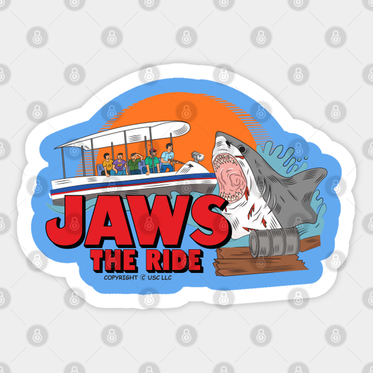 Jaws: The Ride - Jaws - Sticker