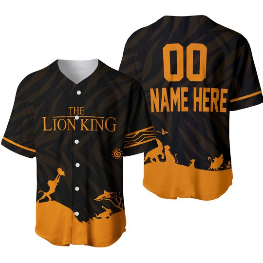 Lion King Iconic Scene Disney Custom Baseball Jersey