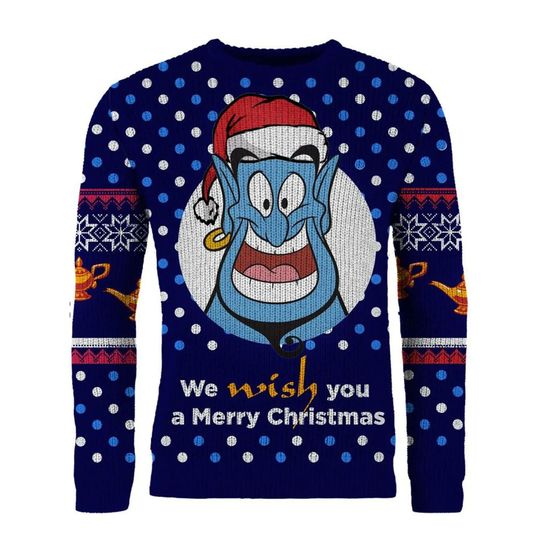 Aladdin Genie Ugly Christmas Sweater