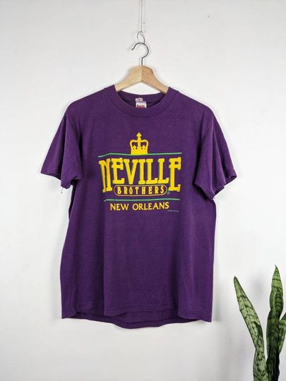Vintage Neville Brother New Orleans Merch T-shirt 1989