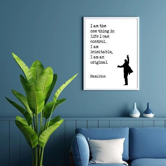 Hamilton Poster | Art Print for Office | Motivation quote | Inspirational wall art | Wall art quote | Best friend gift | Positive quotations