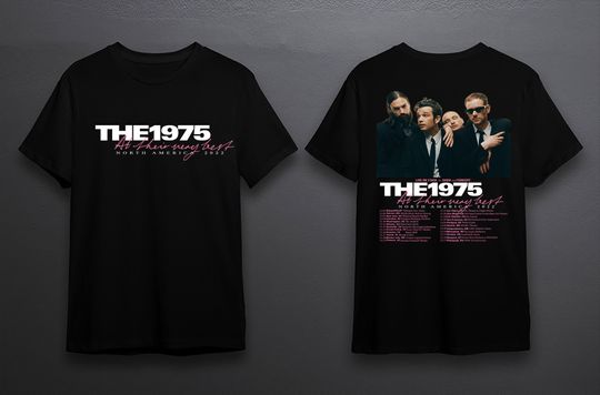 The 1975 North America Tour 2022 Double sided shirt