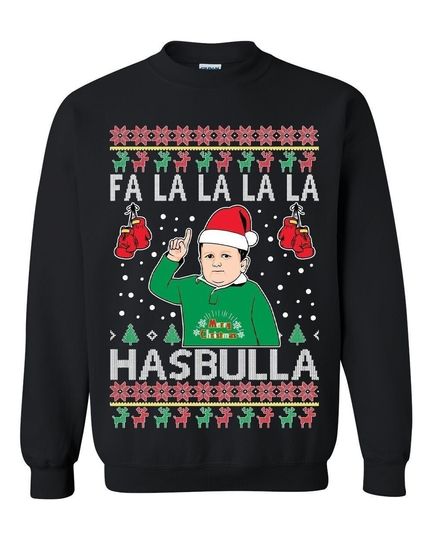 Hasbulla Fa La La La La Ugly Christmas Sweater