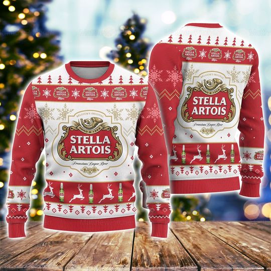 Christmas Ugly Sweater, Stella Artois Ugly Sweater