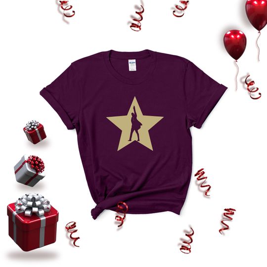 Hamilton Star Tshirt, Alexander Hamilton T-Shirt, Broadway Musical TT-shirt