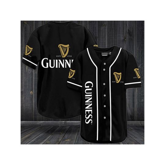 Guinness Beer Baseball Jersey Beer Lovers
