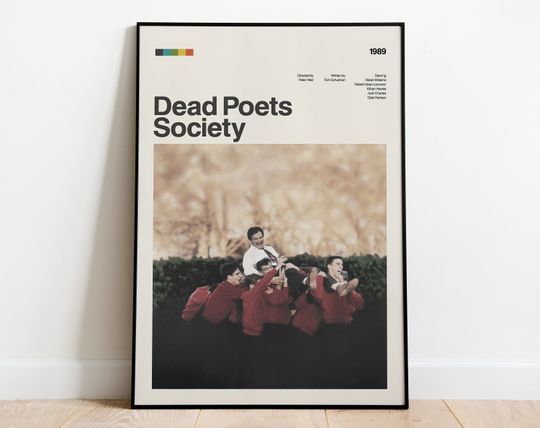 Dead Poets Society Movie Poster, Modern Movie Poster