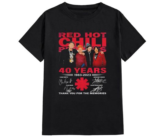 Red Hot ChILI Peppers Shirt, Red Hot ChILI Peppers 40 Years 1983 2023