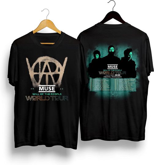 The Muse World Tour 2023 Tour Will of The People Muse Band Shirt