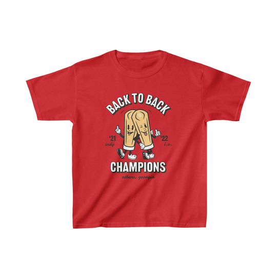 Retro-style Georgia Back To Back National Champions Shirt