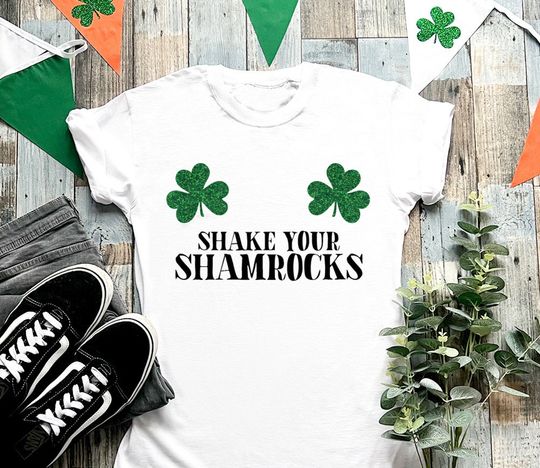 Ladies Shake Your Shamrock T Shirt Fun Hen Party Funny