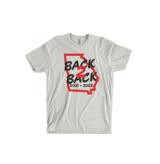Georgia Back 2 Back 2022 T Shirt | Back 2 Back Champs