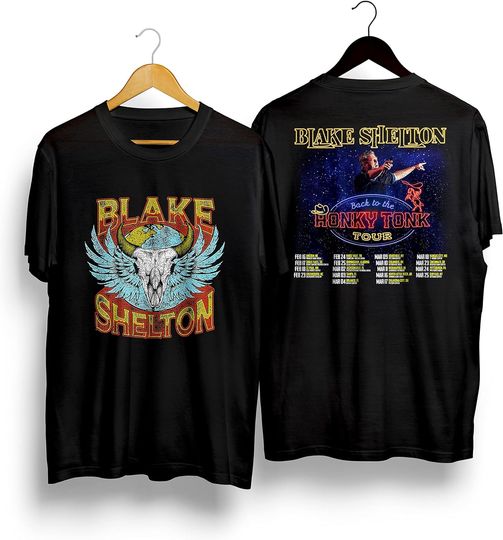 Blake Shelton Tour 2023 Back To The Honky Tonk Tour 2023 T-Shirt