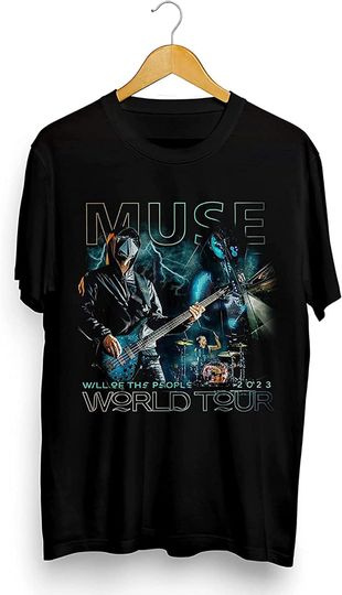 Vintage The Muse World Tour 2023 Will of The People Muse Band Hip Hop Rock Shirt