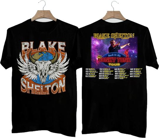 Blake Shelton Tour 2023 Back To The Honky Tonk Tour 2023 T-Shirt