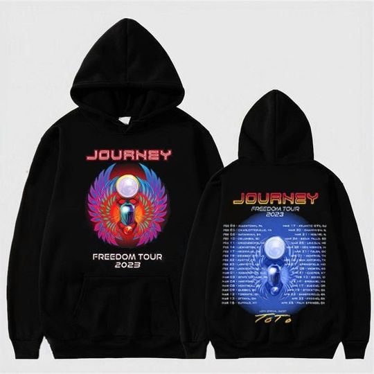 Journey Freedom Tour 2023 Hoodie, Journey 50th Anniversary, Journey Tour 2023