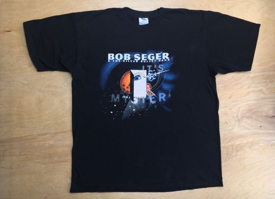 Bob Seger Shirt Vintage 1995 Silver Bullet Band Its A Mystery Album Tour Tee Shirt