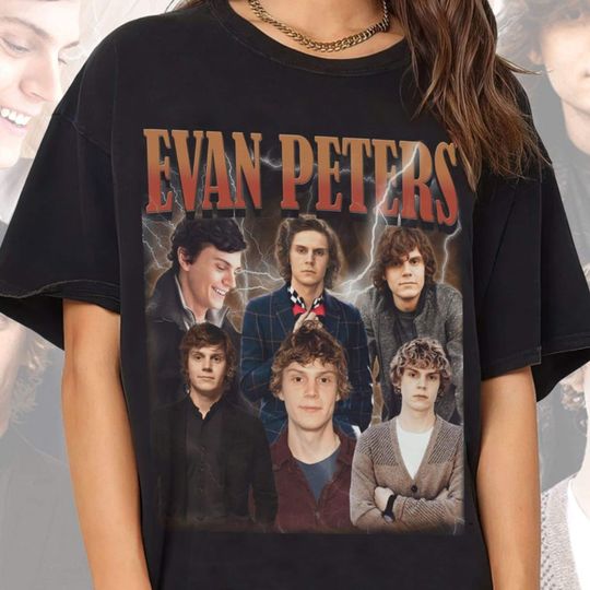 Evan Peters 90s Inspired Vintage T-Shirt - Evan Peters Vintage Bootleg Shirt