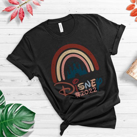 Disney Rainbow Castle Shirt, Magic Kingdom, Disney Family Shirt