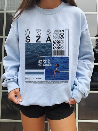 SZA sos Tracklist, S.Z.A Merch, SZA Fan Shirt, S.Z.A Album Cover Sweatshirt
