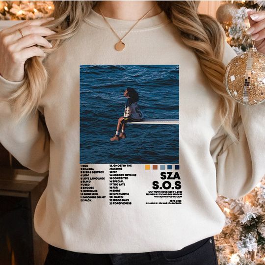 SZA Sos Album 2022 Sweatshirt, 2 Sided SZA Sos Sweatshirt