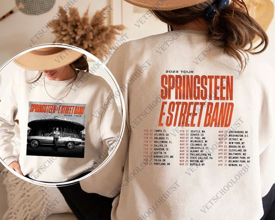 Bruce Springsteen & E Street Band First 2023 Tour Sweatshirt, Bruce Springsteen Shirt