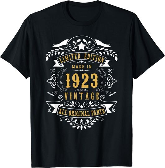 100 Years Old 100th Birthday Made Born 1923 T-Shirt