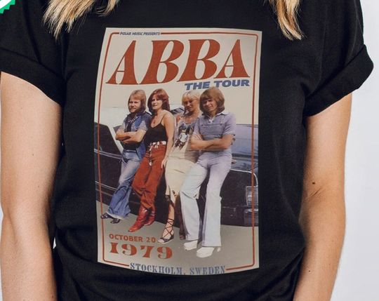 Vintage ABBA The Tour 1979 Shirt, ABBA Band Shirt