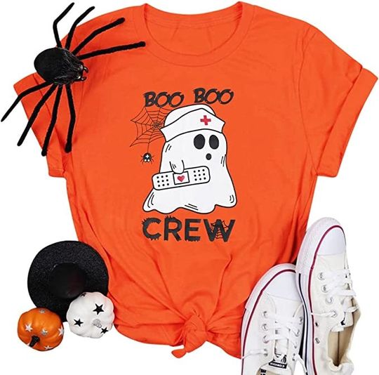 Halloween Nurse Shirt Boo Boo Crew T-Shirt