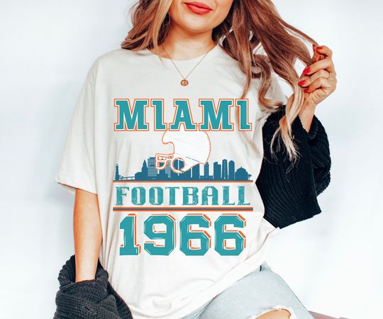 Vintage Miami Football T Shirt