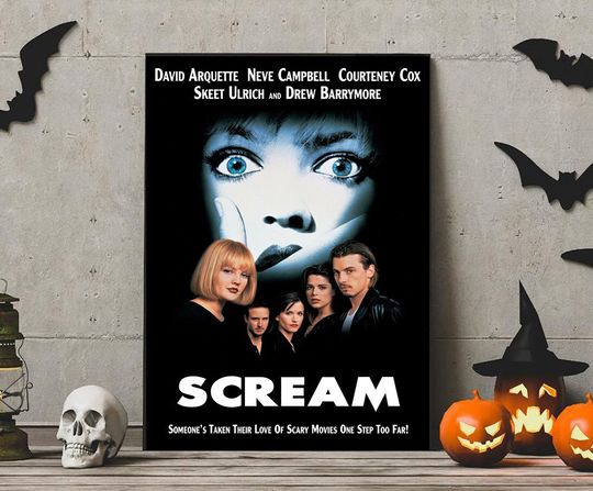 Scream Movie Poster, Horror Wall Art Poster