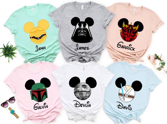 Star Wars Shirt, Custom Disney Star Wars, Disneyland Mickey Shirt