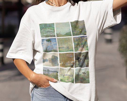 Monet Shirt Art Shirt Aesthetic Clothes Claude Monet Art History Shirt