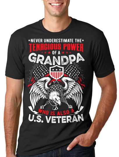 Gift For Grandpa T-Shirt US Veteran Tee Shirt Veterans Day Gift