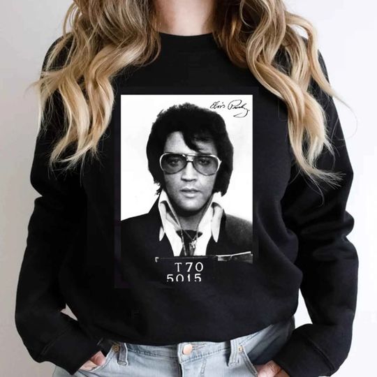 Elvis Presley Mugshot Sweatshirt, Elvis Movie 2022 Sweatshirt