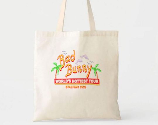 Un Verano Sin Ti Tote Bag, Bad Bunny Tote Bag, Bad Bunny 2022 Tour Tote Bag