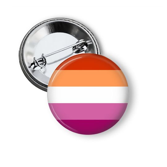 Lesbian Flag Pride Pin Button