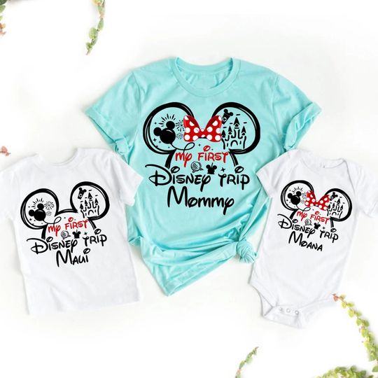 My First Disney Trip Shirt, Minnie and Mickey, Disney vacation 2022 shirt