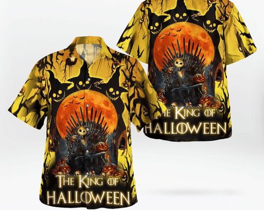 Jack Skellington The King Of Halloween Hawaiian Shirt