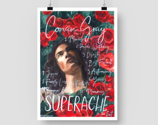 Conan Gray new album "SUPERACHE" Poster