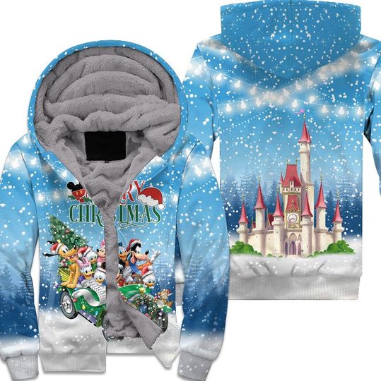 Mickey & Friends Merry Christmas Disney 3D Zip Hoodie