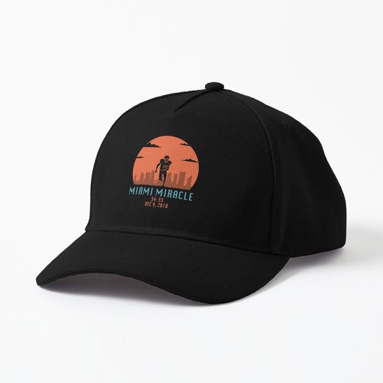 Miami Miracle Funny Football Dolphins   Cap