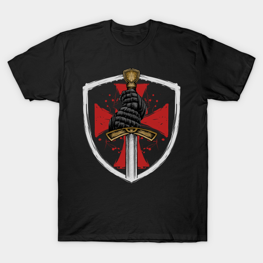 Templar Knight Cross Middle Ages - Templar Knight - T-Shirt