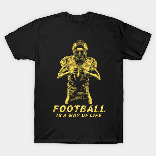Football Player UNIQUE abstract artwork style for the GRIDIRON fans - Football Player - T-Shirt