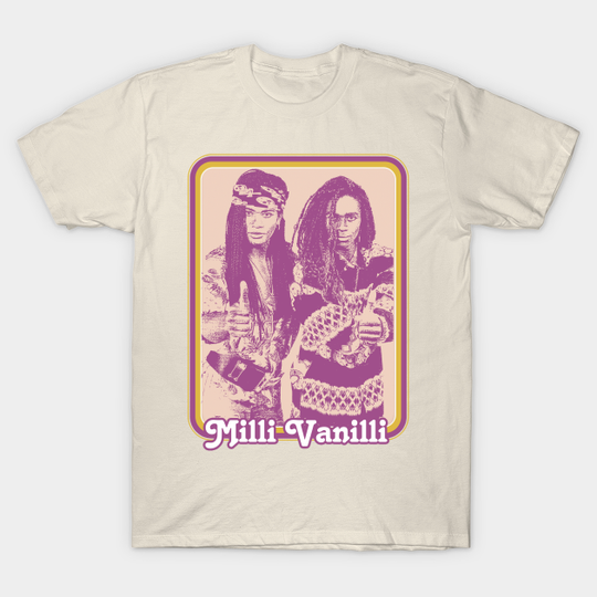 Milli Vanilli \/\ Vintage Style 90s Aesthetic Design - Milli Vanilli - T-Shirt