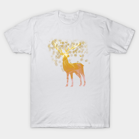 Golden deer - Deer - T-Shirt