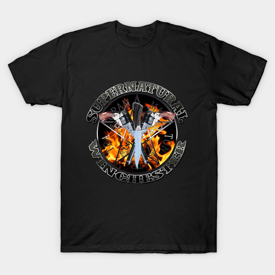 Supernatural Winchester Hell Bound silver - Supernatural Winchester Hell Bound Silv - T-Shirt