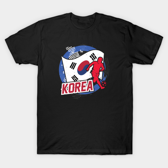 Football Worldcup Korea Korean Soccer Footballer Rugby Gift - Football - T-Shirt