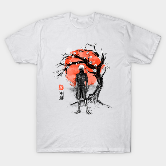 Ghoul at sakura tree - Ken Kaneki - T-Shirt
