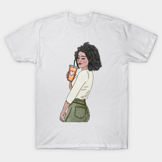 Coffee girl (3) - Coffee - T-Shirt